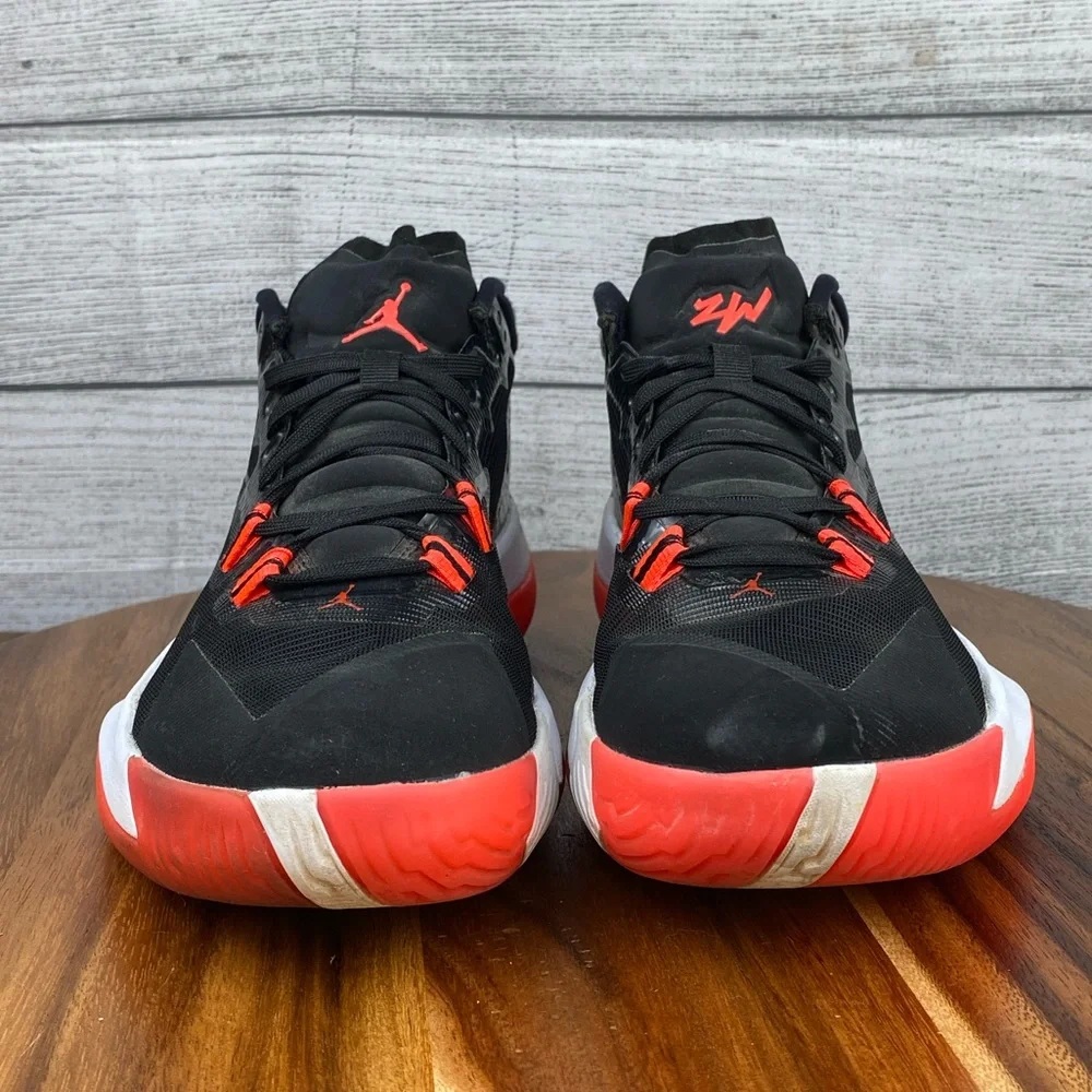 Jordan Zion 1 Bloodline Black White Crimson Sneaker DA3130-006 Mens Shoe Size 8